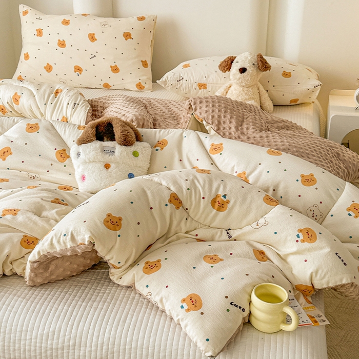 91家纺网 家纺一手货源 找家纺 （总）丝芙妮家居（原乐视家纺） 2025新款云感棉豆豆被春秋被冬被被子被芯