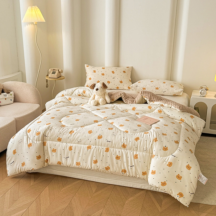 91家纺网 家纺一手货源 找家纺 （总）丝芙妮家居（原乐视家纺） 2025新款云感棉豆豆被春秋被冬被被子被芯