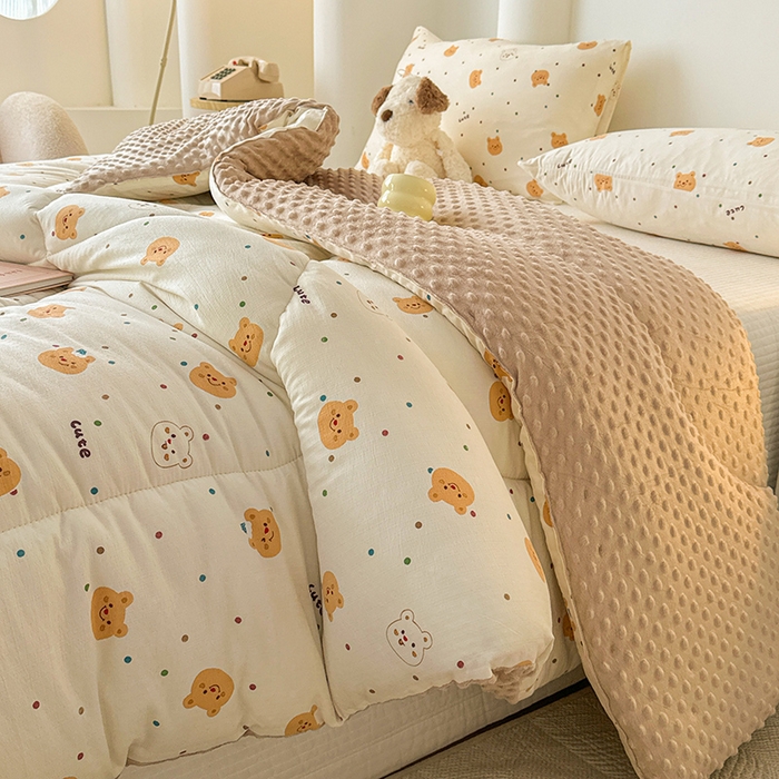 91家纺网 家纺一手货源 找家纺 （总）丝芙妮家居（原乐视家纺） 2025新款云感棉豆豆被春秋被冬被被子被芯