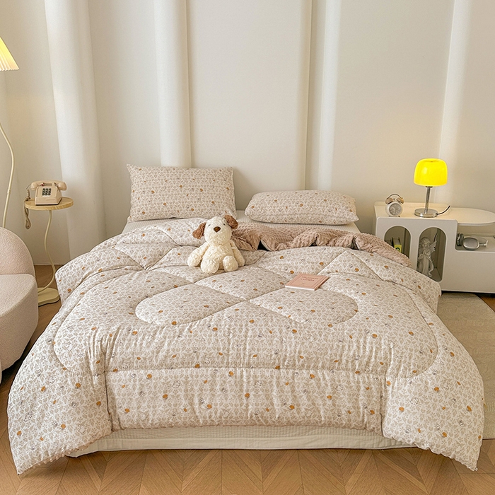 91家纺网 家纺一手货源 找家纺 丝芙妮家居（原乐视家纺） 2025新款云感棉豆豆被春秋被冬被被子被芯 月野兔