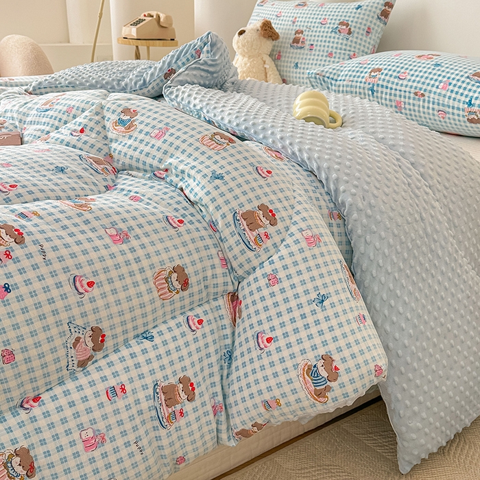 91家纺网 家纺一手货源 找家纺 丝芙妮家居（原乐视家纺） 2025新款云感棉豆豆被春秋被冬被被子被芯 甜品狗狗