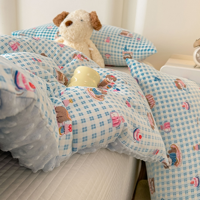 91家纺网 家纺一手货源 找家纺 丝芙妮家居（原乐视家纺） 2025新款云感棉豆豆被春秋被冬被被子被芯 甜品狗狗