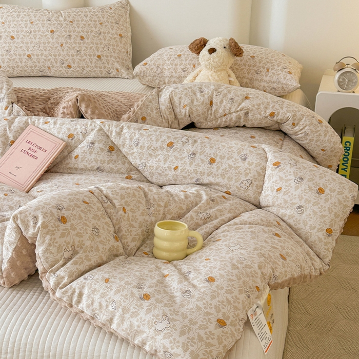 91家纺网 家纺一手货源 找家纺 丝芙妮家居（原乐视家纺） 2025新款云感棉豆豆被春秋被冬被被子被芯 月野兔