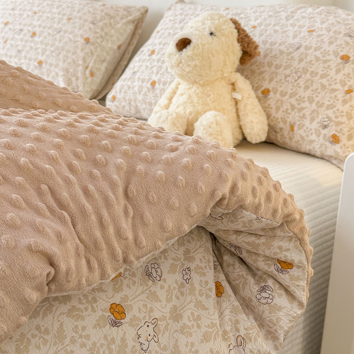 91家纺网 家纺一手货源 找家纺 丝芙妮家居（原乐视家纺） 2025新款云感棉豆豆被春秋被冬被被子被芯 月野兔