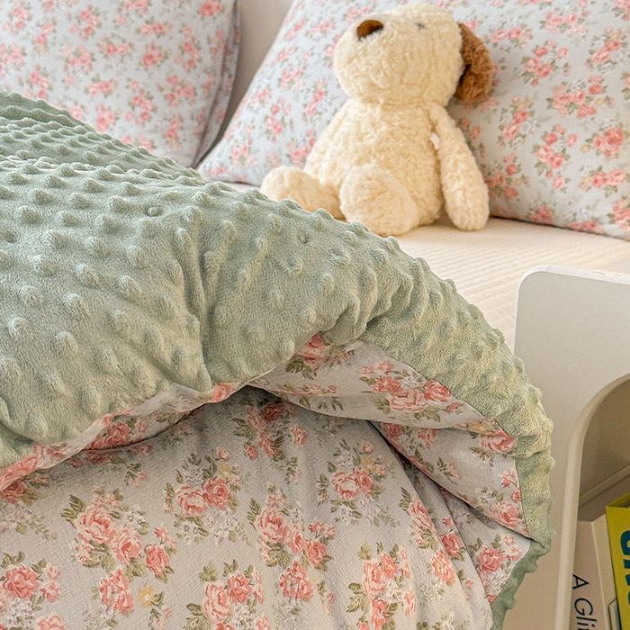 91家纺网 家纺一手货源 找家纺 丝芙妮家居（原乐视家纺） 2025新款云感棉豆豆被春秋被冬被被子被芯 漫游花境