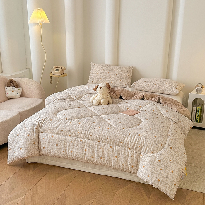 91家纺网 家纺一手货源 找家纺 丝芙妮家居（原乐视家纺） 2025新款云感棉豆豆被春秋被冬被被子被芯 月野兔