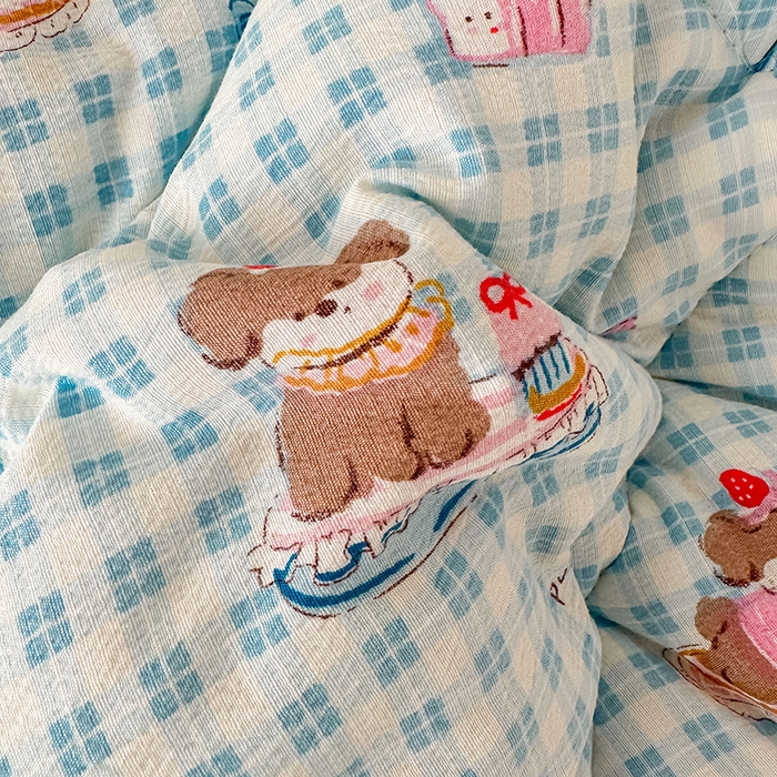 91家纺网 家纺一手货源 找家纺 丝芙妮家居（原乐视家纺） 2025新款云感棉豆豆被春秋被冬被被子被芯 甜品狗狗