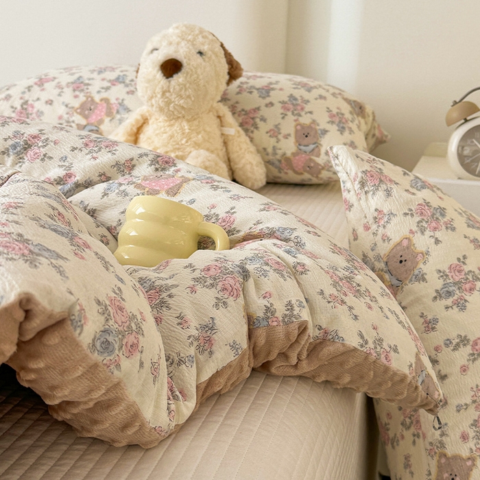 91家纺网 家纺一手货源 找家纺 丝芙妮家居（原乐视家纺） 2025新款云感棉豆豆被春秋被冬被被子被芯 摩菲