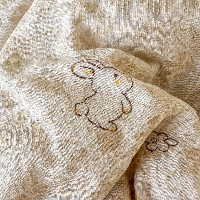 91家纺网 家纺一手货源 找家纺 丝芙妮家居（原乐视家纺） 2025新款云感棉豆豆被春秋被冬被被子被芯 月野兔