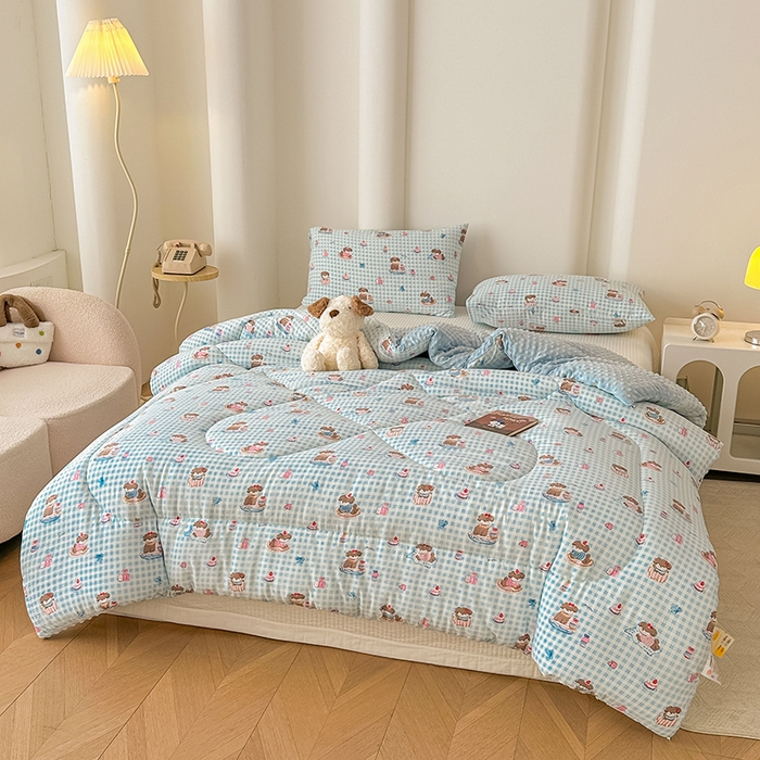 91家纺网 家纺一手货源 找家纺 丝芙妮家居（原乐视家纺） 2025新款云感棉豆豆被春秋被冬被被子被芯 甜品狗狗