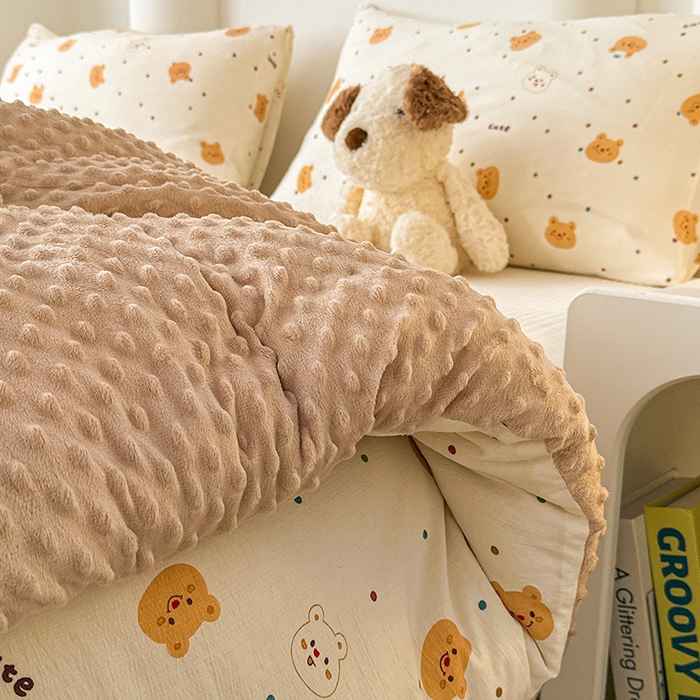 91家纺网 家纺一手货源 找家纺 （总）丝芙妮家居（原乐视家纺） 2025新款云感棉豆豆被春秋被冬被被子被芯