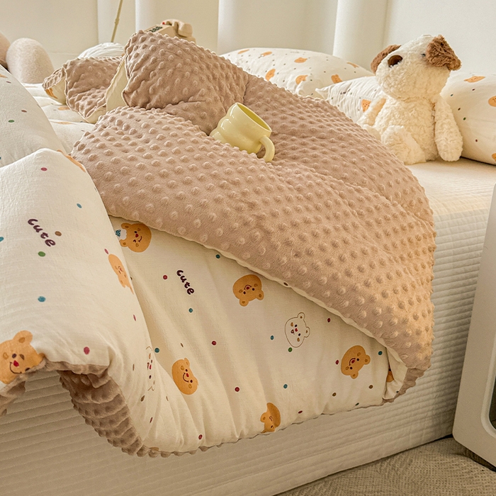 91家纺网 家纺一手货源 找家纺 （总）丝芙妮家居（原乐视家纺） 2025新款云感棉豆豆被春秋被冬被被子被芯