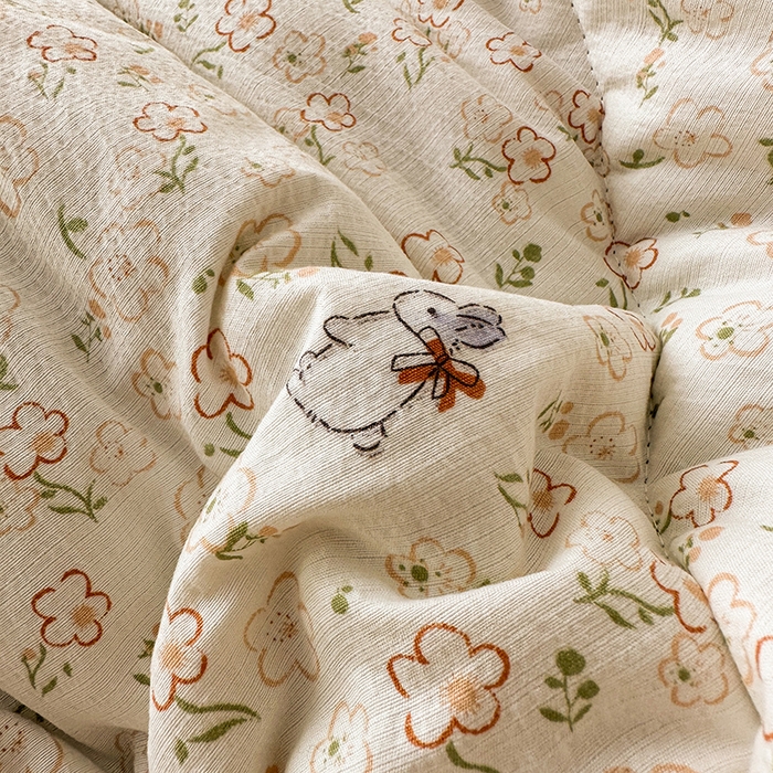 91家纺网 家纺一手货源 找家纺 丝芙妮家居（原乐视家纺） 2025新款云感棉豆豆被春秋被冬被被子被芯 漫花