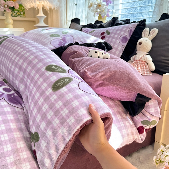 91家纺网 家纺一手货源 找家纺 （总）美达家纺 2025新款韩版牛奶绒床单四件套