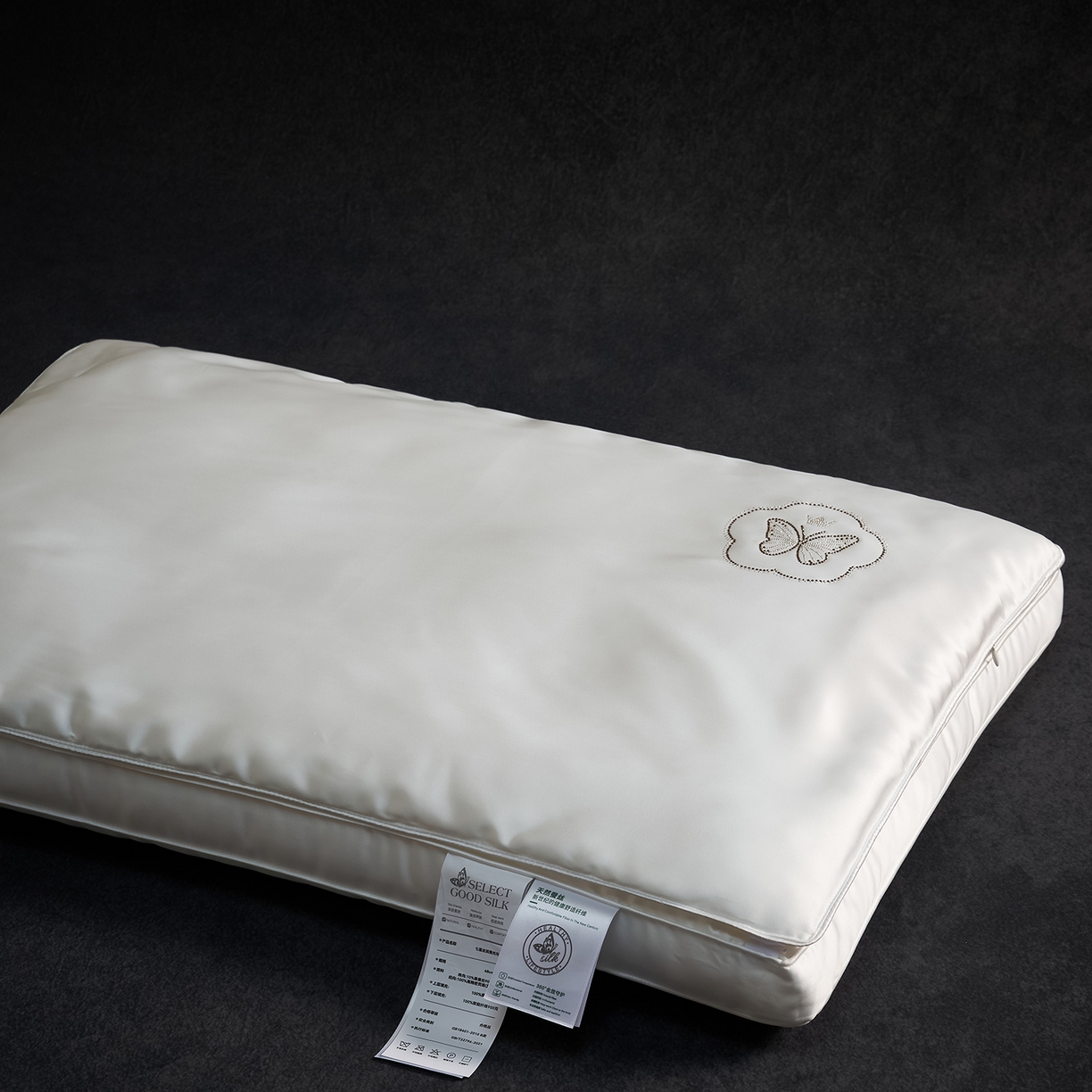 91家纺网 家纺一手货源 找家纺 （总）乐可 2025新款七星丝润蚕丝双层枕枕头枕芯