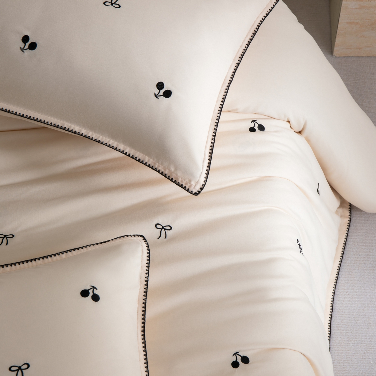 91家纺网 家纺一手货源 找家纺 （总）花愿（原花纪） 2025新款水洗棉刺绣三角针四件套系列-芭提雅