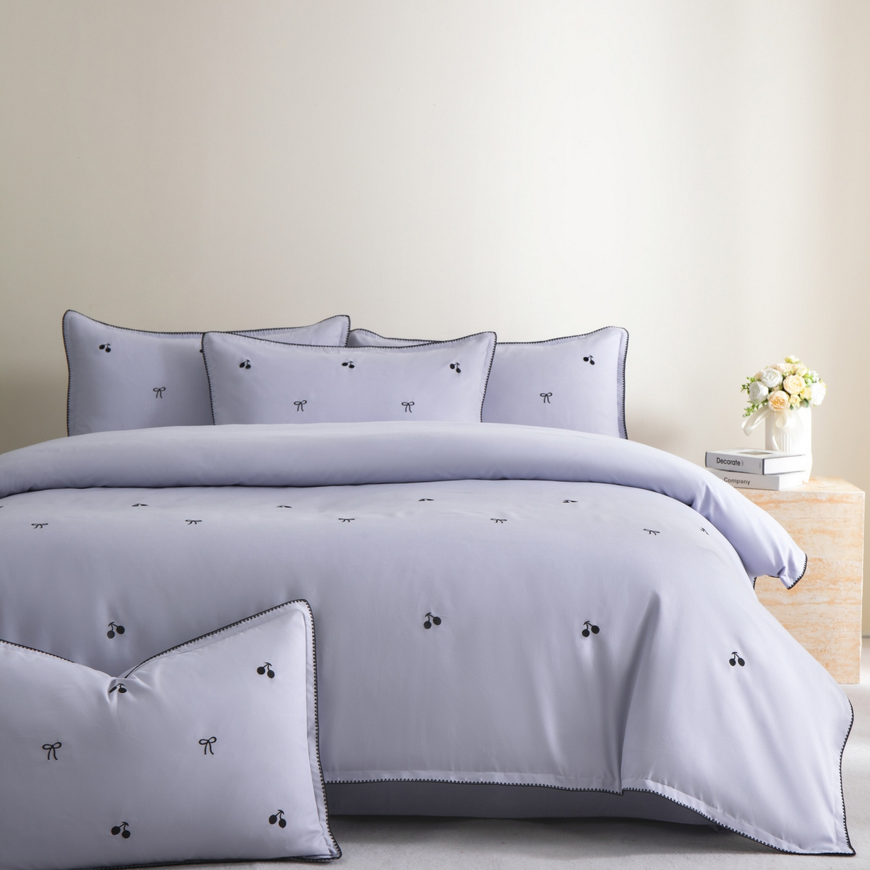 花愿（原花纪） 2025新款水洗棉刺绣三角针四件套系列-芭提雅 芭提雅-星黛紫