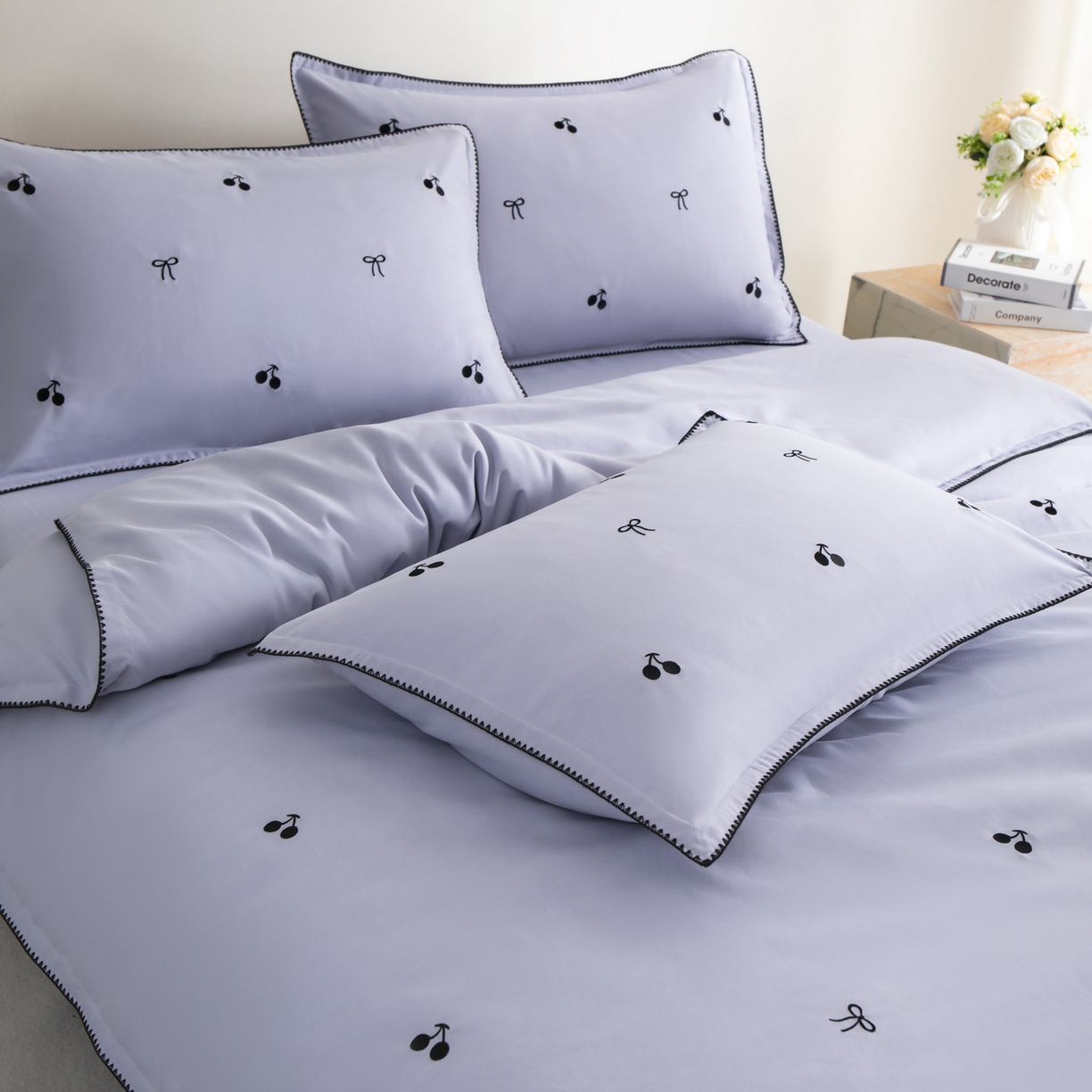 91家纺网 家纺一手货源 找家纺 花愿（原花纪） 2025新款水洗棉刺绣三角针四件套系列-芭提雅 芭提雅-星黛紫