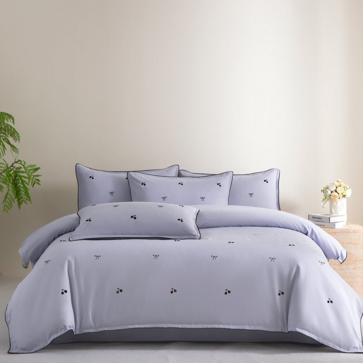 91家纺网 家纺一手货源 找家纺 花愿（原花纪） 2025新款水洗棉刺绣三角针四件套系列-芭提雅 芭提雅-星黛紫