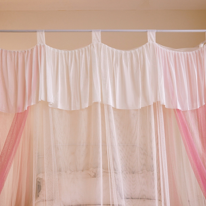 91家纺网 家纺一手货源 找家纺 （总）都市缘蚊帐 2025新款A200双层纱落地宫廷蚊帐烤漆支架