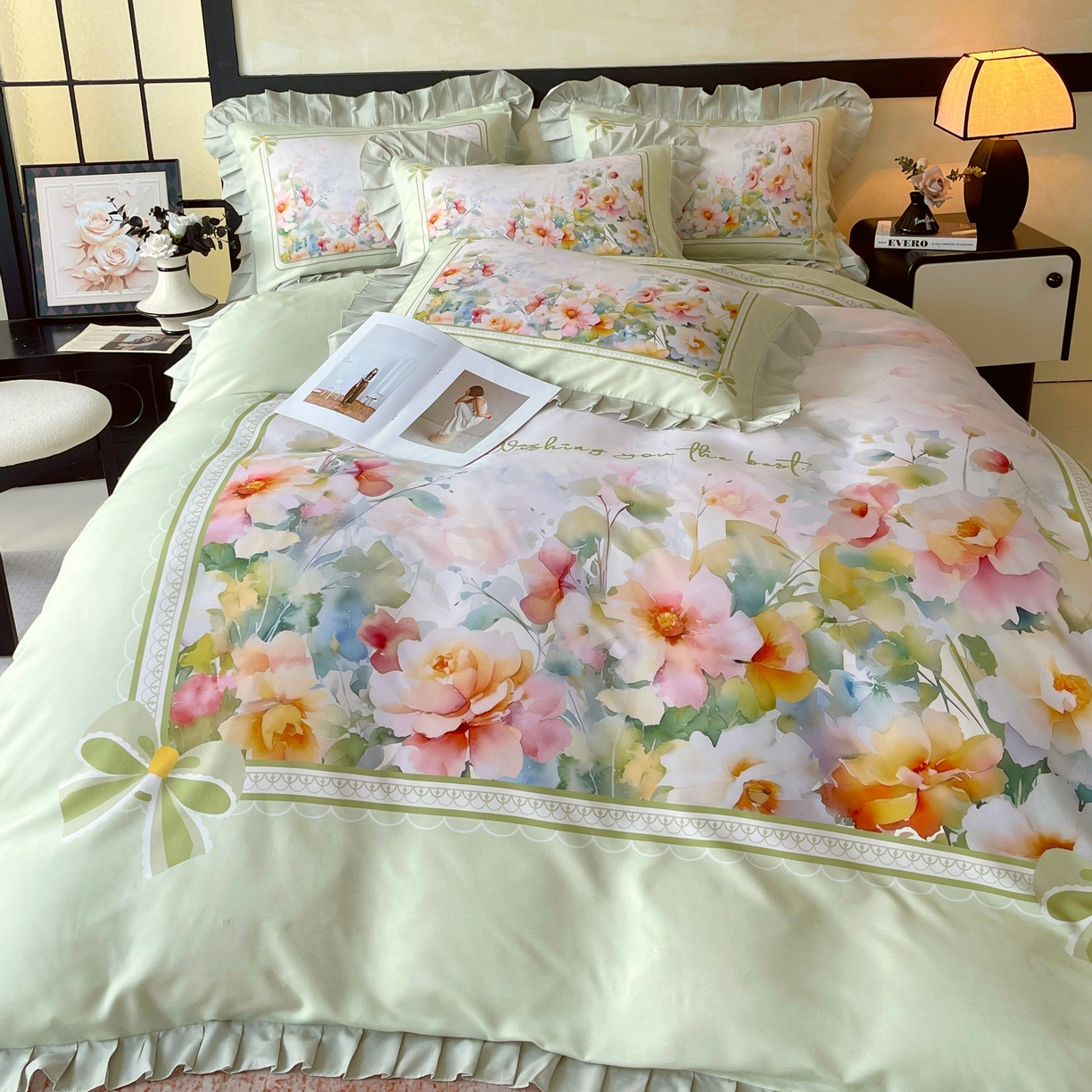 91家纺网 家纺一手货源 找家纺 （总）大麦乐田 2025新款加厚磨毛植物羊绒韩版四件套