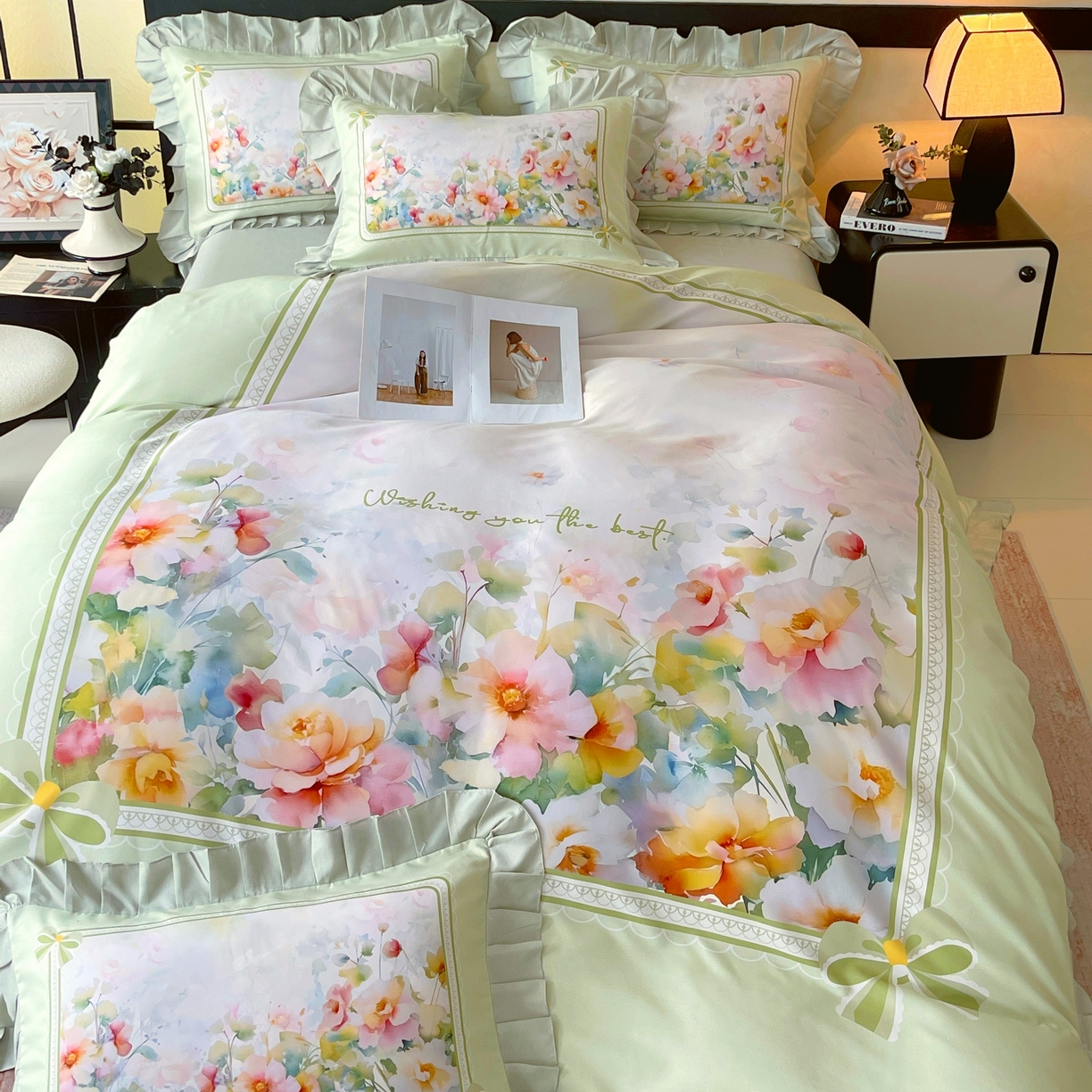 91家纺网 家纺一手货源 找家纺 （总）大麦乐田 2025新款加厚磨毛植物羊绒韩版四件套