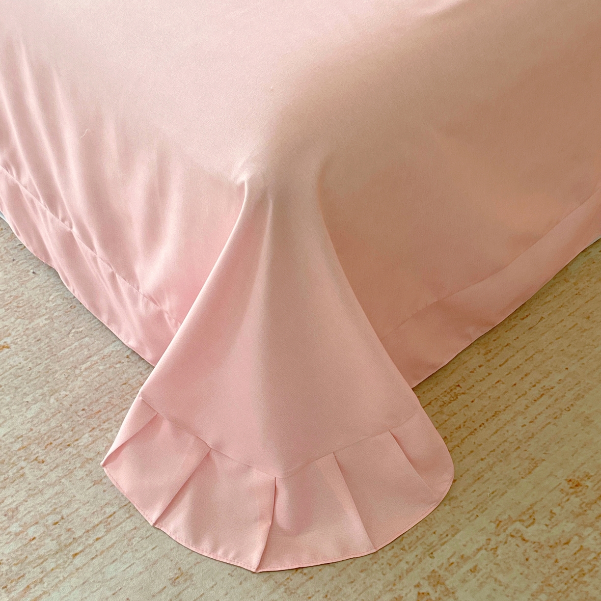 91家纺网 家纺一手货源 找家纺 大麦乐田 2025新款加厚磨毛植物羊绒韩版四件套 法式浪漫 玉