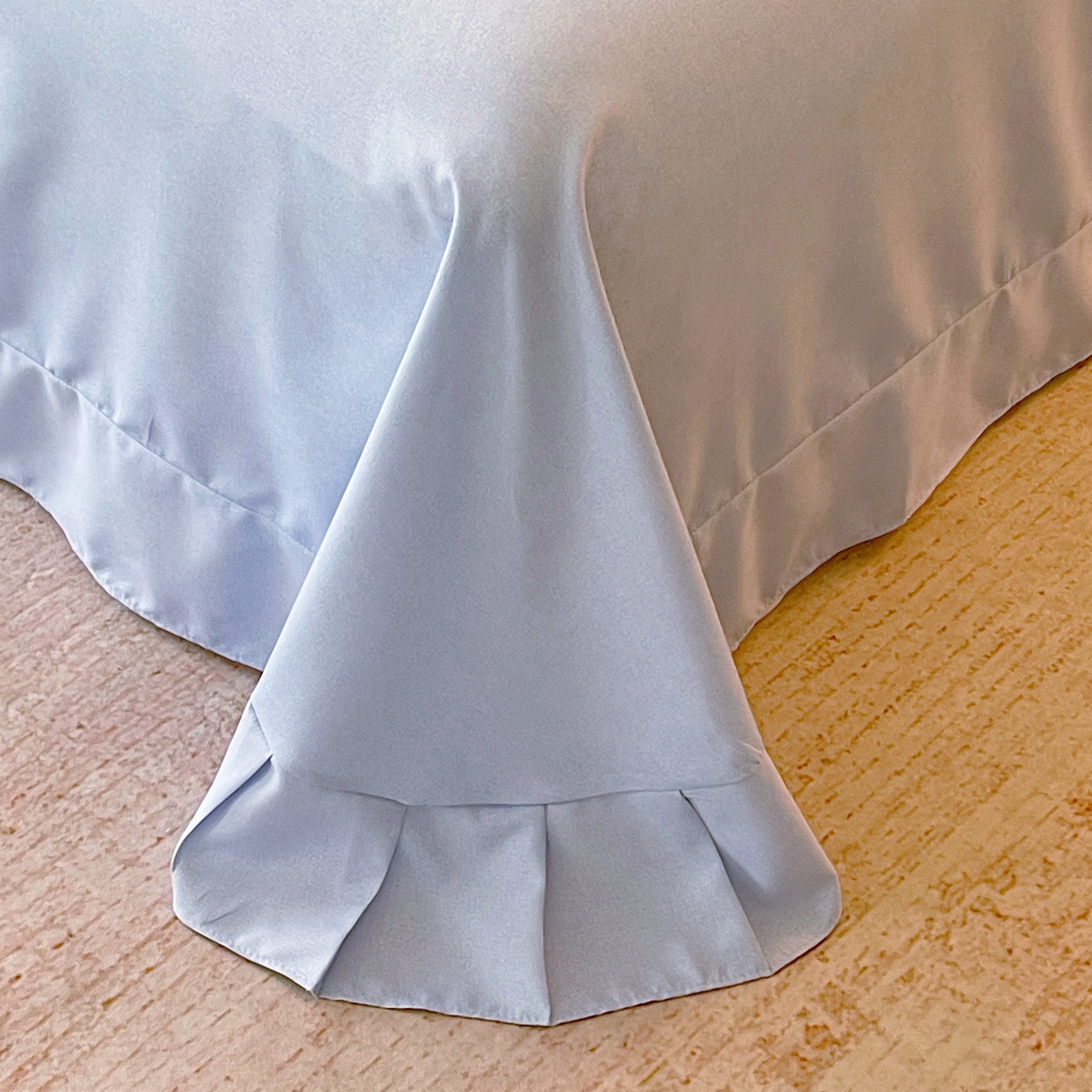 91家纺网 家纺一手货源 找家纺 大麦乐田 2025新款加厚磨毛植物羊绒韩版四件套 甜蜜佳人 兰