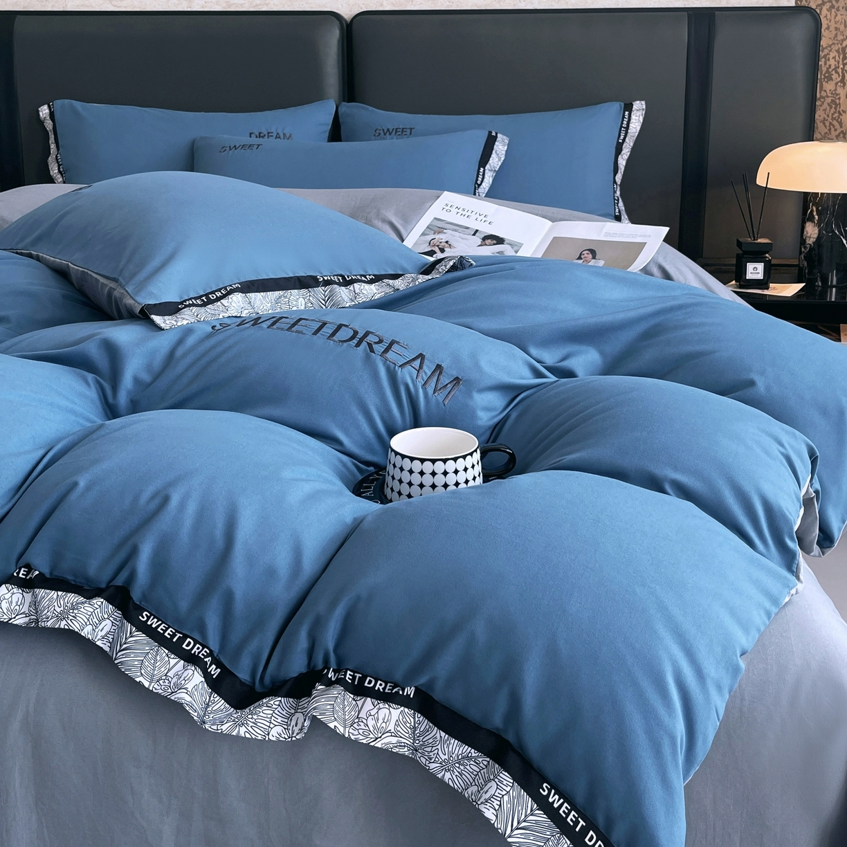 91家纺网 家纺一手货源 找家纺 大麦乐田 2025新款法式轻奢碳素刺绣磨毛四件套-北欧风情 北欧风情 宾利兰