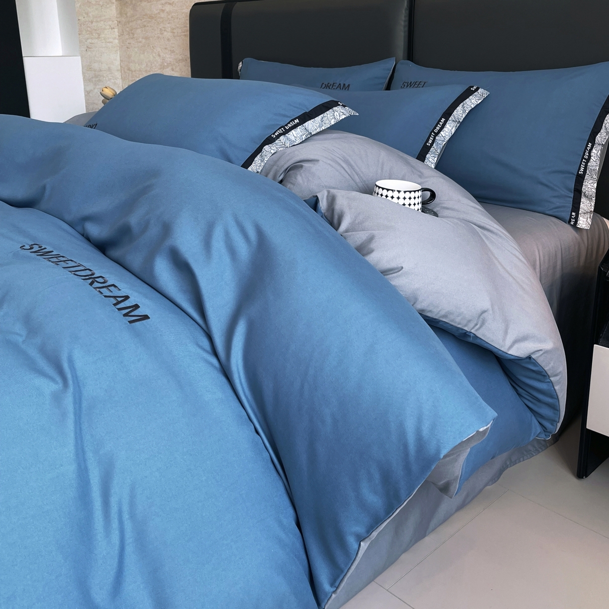 91家纺网 家纺一手货源 找家纺 大麦乐田 2025新款法式轻奢碳素刺绣磨毛四件套-北欧风情 北欧风情 宾利兰