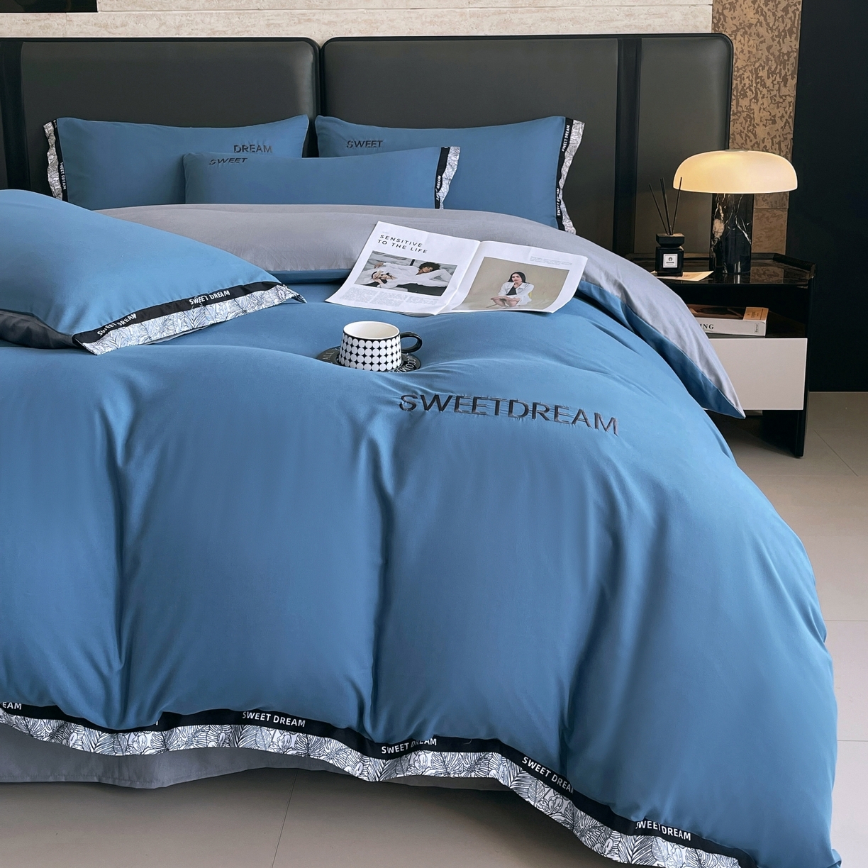 91家纺网 家纺一手货源 找家纺 大麦乐田 2025新款法式轻奢碳素刺绣磨毛四件套-北欧风情 北欧风情 宾利兰