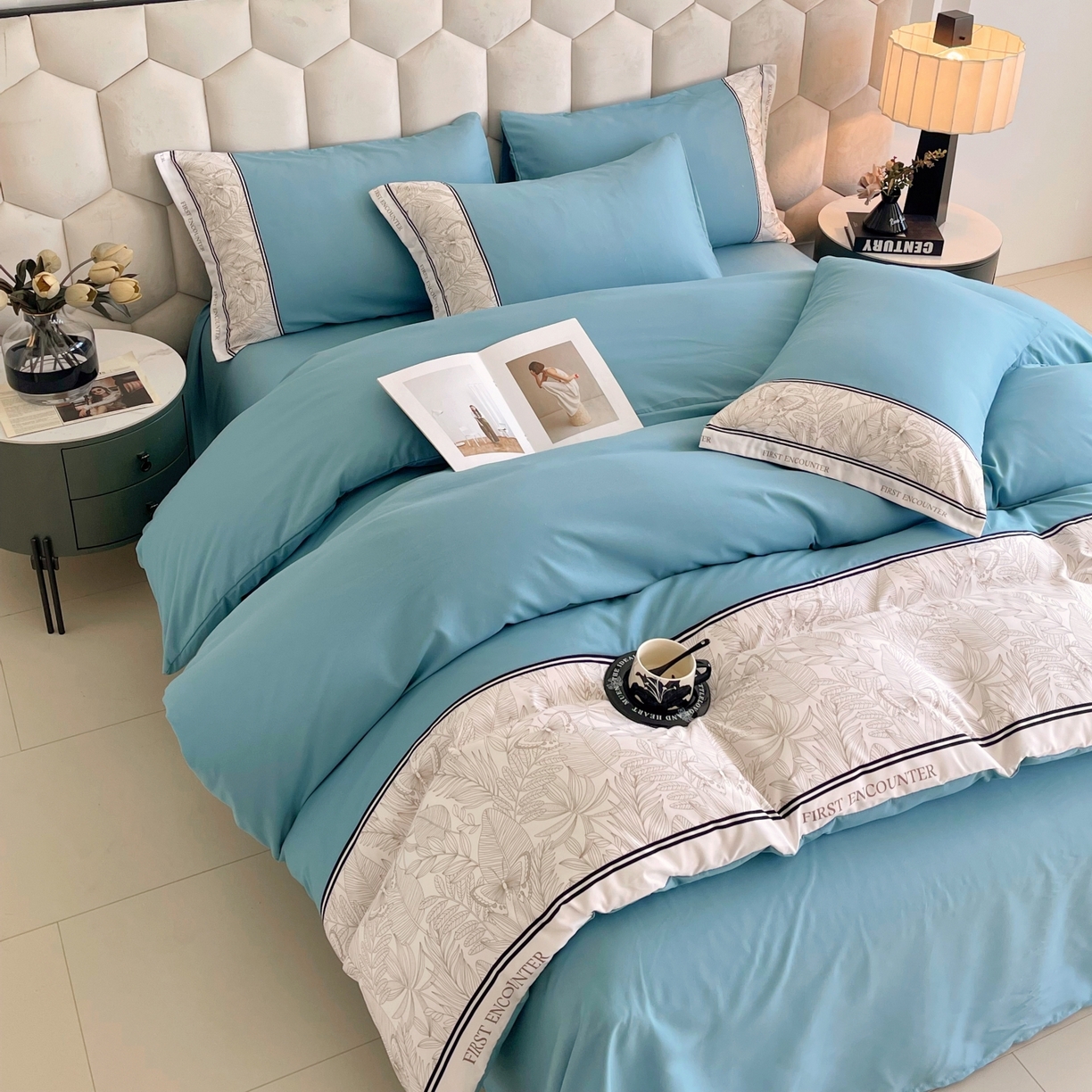 大麦乐田 2025新款法式轻奢碳素磨毛四件套-卡琳娜系列 卡琳娜 艾丽兰