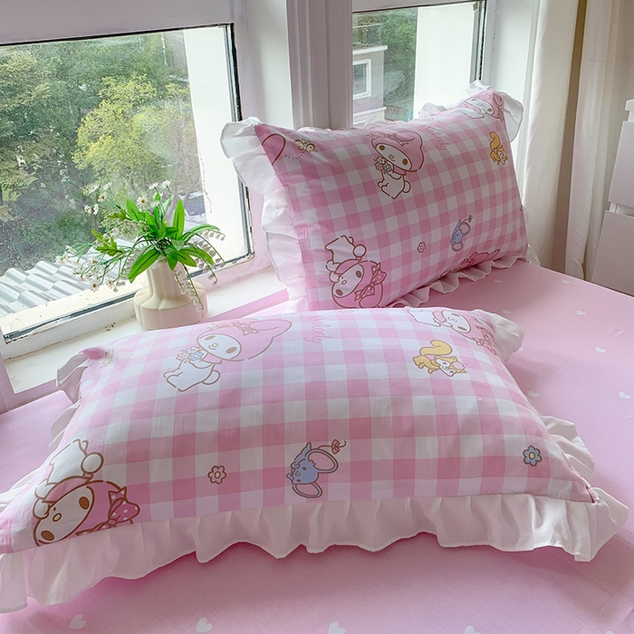 91家纺网 家纺一手货源 找家纺 （总）玉元坊 2025新款全棉纯棉美乐蒂白花边款式四件套