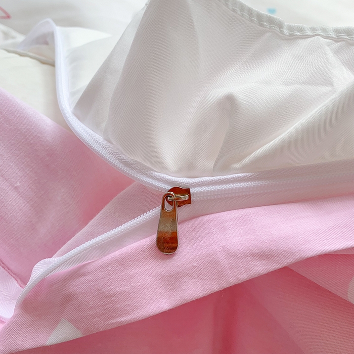 91家纺网 家纺一手货源 找家纺 玉元坊 2025新款全棉纯棉美乐蒂白花边款式四件套 开心美乐蒂【花边款】