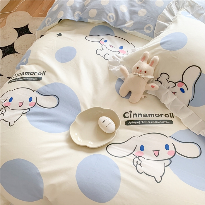 91家纺网 家纺一手货源 找家纺 （总）玉元坊 2025新款全棉纯棉玉桂狗白花边款式四件套