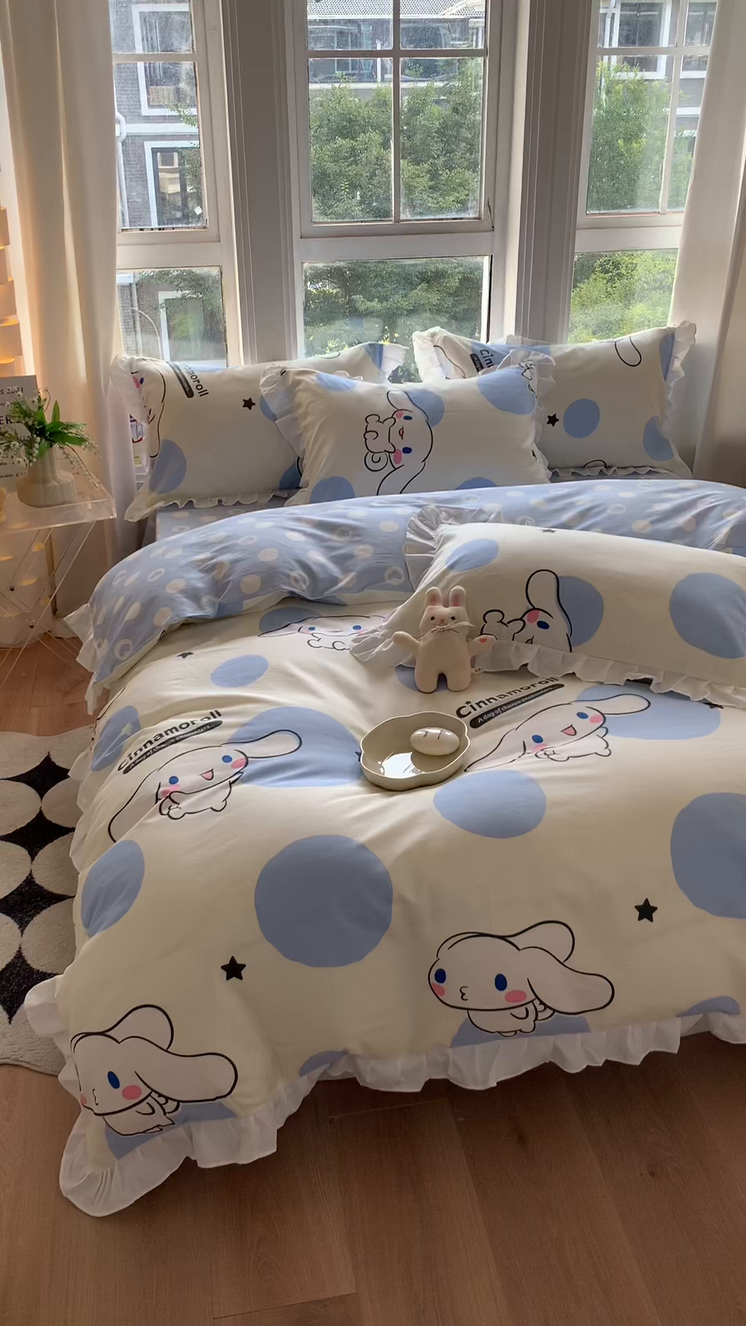 91家纺网 家纺一手货源 找家纺 （总）玉元坊 2025新款全棉纯棉玉桂狗白花边款式四件套