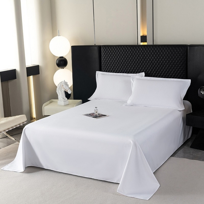 91家纺网 家纺一手货源 找家纺 （总）安力森/诚臻酒店用品 2025新款星级酒店布草同款白色150g磨毛四件套月子中心专用