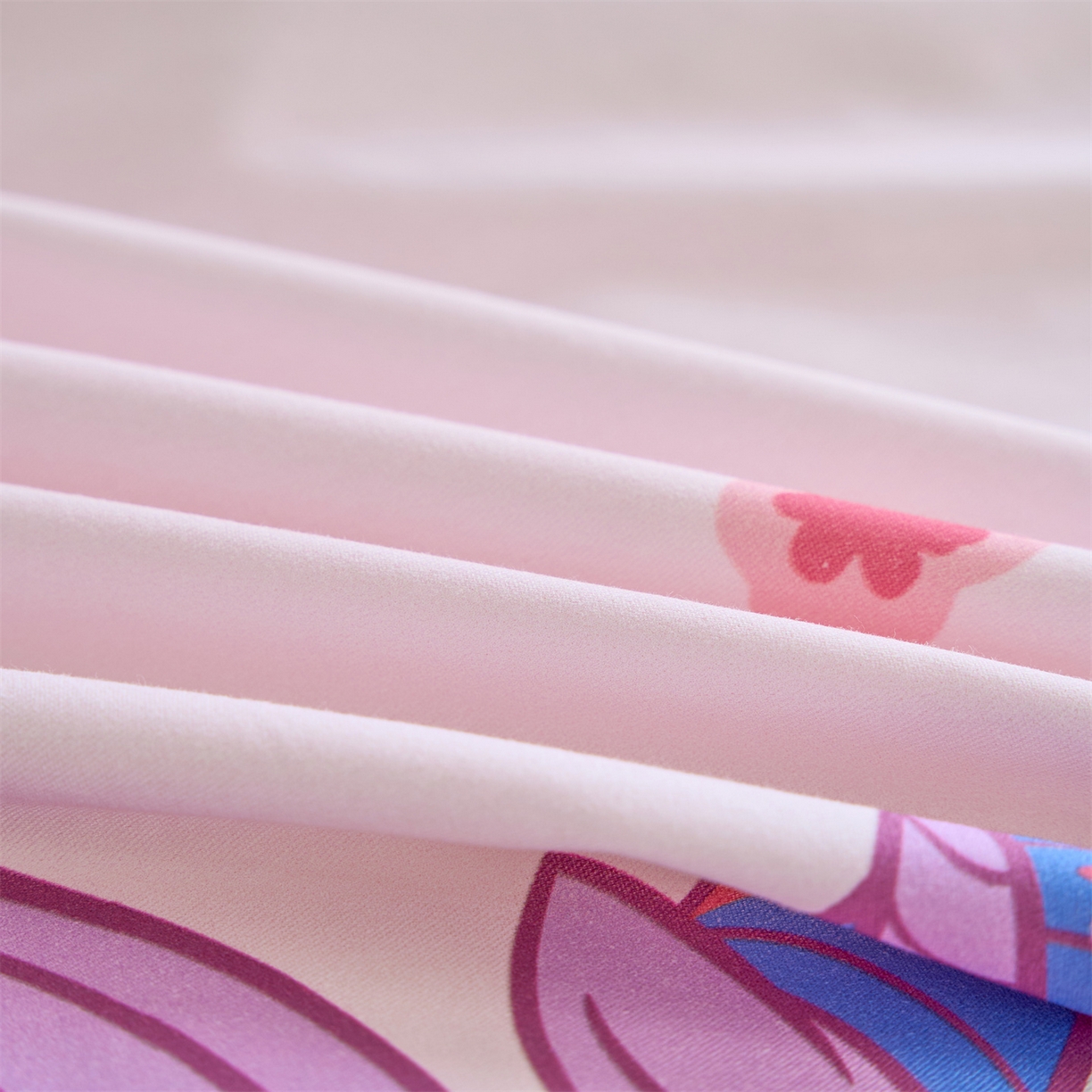 91家纺网 家纺一手货源 找家纺 百利卡通（原迪士尼家纺） 2025新款小马宝莉全棉纯棉数码印花圆网四件套 春天紫悦