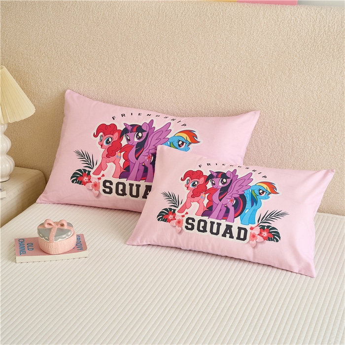 91家纺网 家纺一手货源 找家纺 （总）百利卡通（原迪士尼家纺） 2025新款小马宝莉全棉儿童枕枕头枕芯