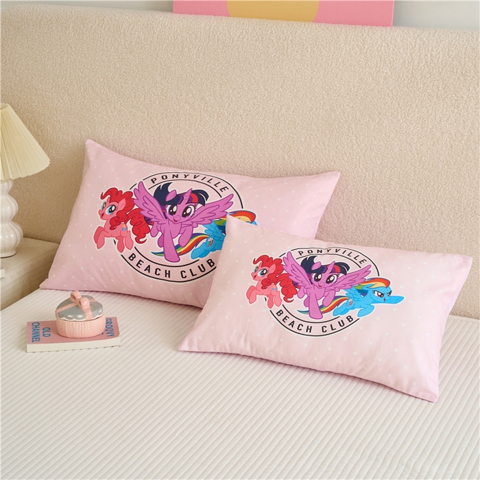 91家纺网 家纺一手货源 找家纺 （总）百利卡通（原迪士尼家纺） 2025新款正版授权小马宝莉全棉数码印花幼儿园童被套装