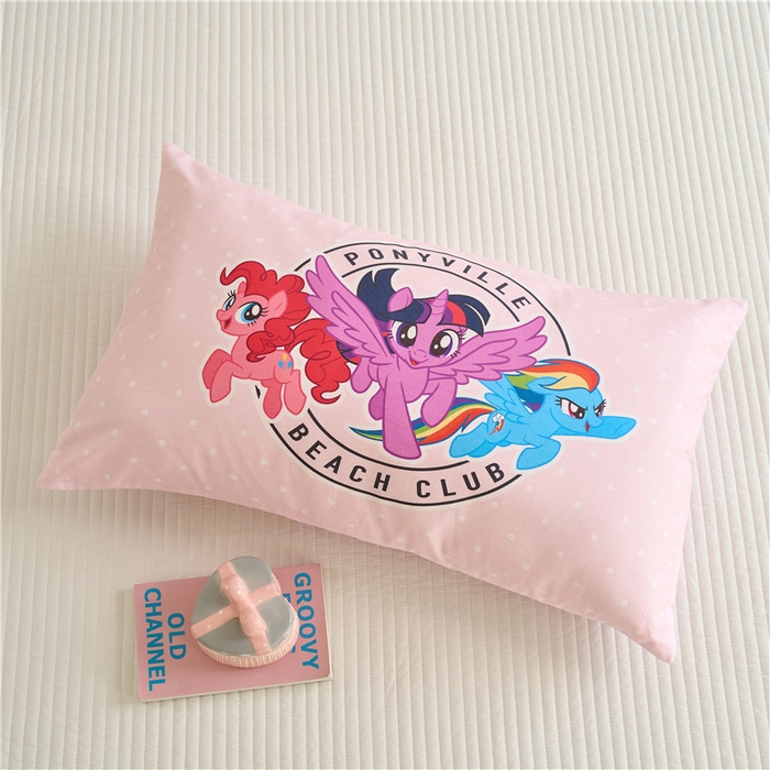 91家纺网 家纺一手货源 找家纺 （总）百利卡通（原迪士尼家纺） 2025新款小马宝莉全棉儿童枕枕头枕芯