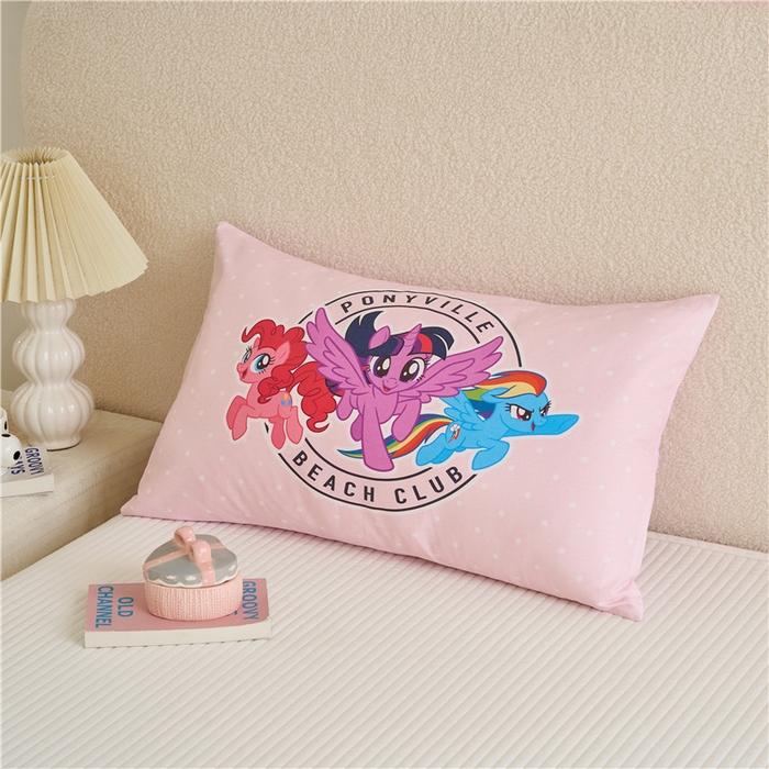 91家纺网 家纺一手货源 找家纺 （总）百利卡通（原迪士尼家纺） 2025新款小马宝莉全棉儿童枕枕头枕芯