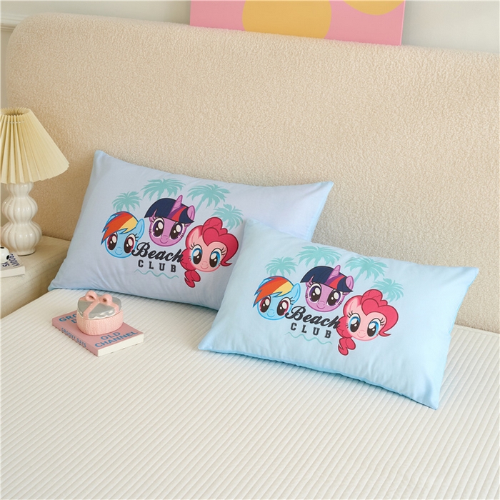 91家纺网 家纺一手货源 找家纺 （总）百利卡通（原迪士尼家纺） 2025新款小马宝莉全棉儿童枕枕头枕芯