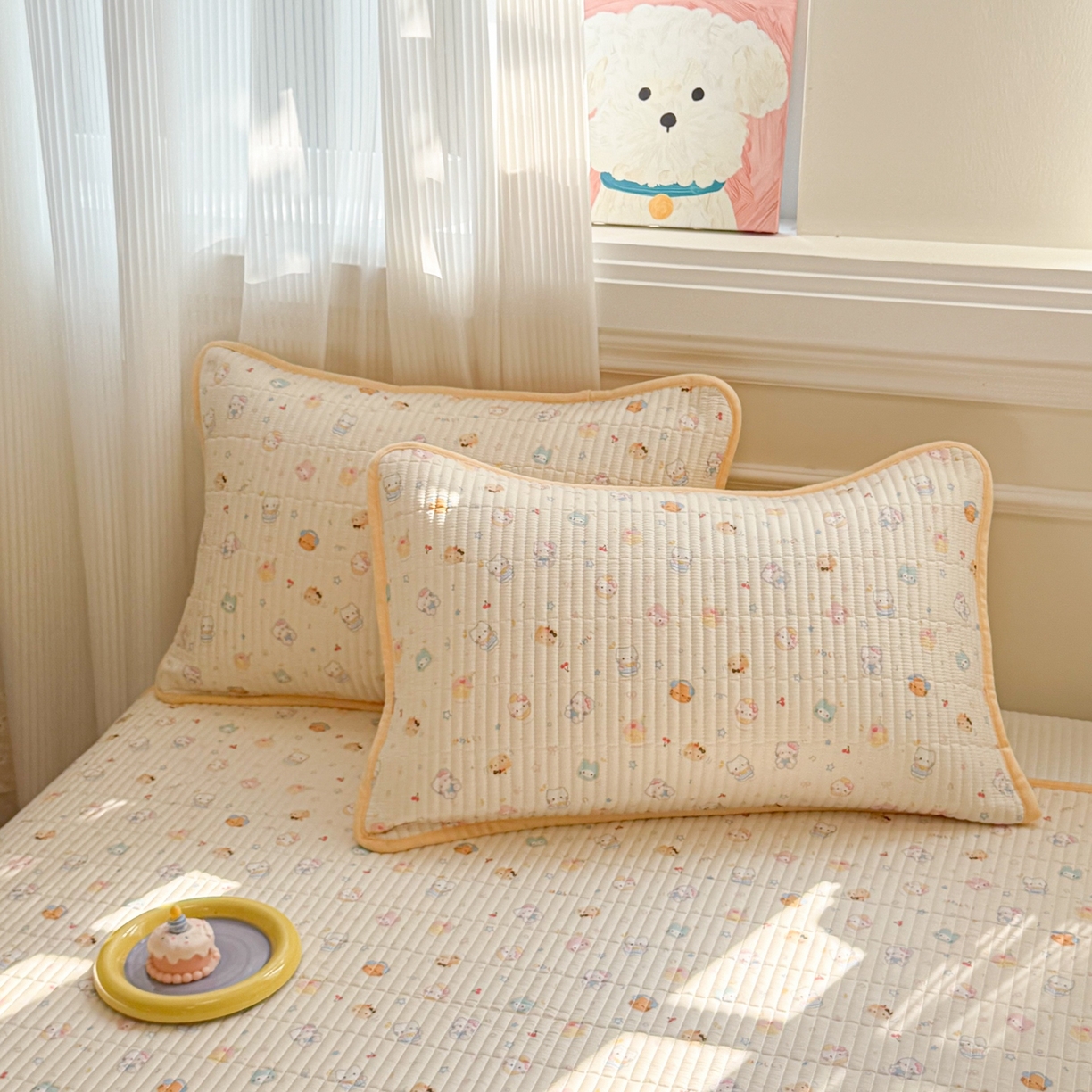 91家纺网 家纺一手货源 找家纺 （总）简宜家居（朝初家纺） 2025新款A面100%全棉B面宝宝绒棉绒包边床盖正反两用