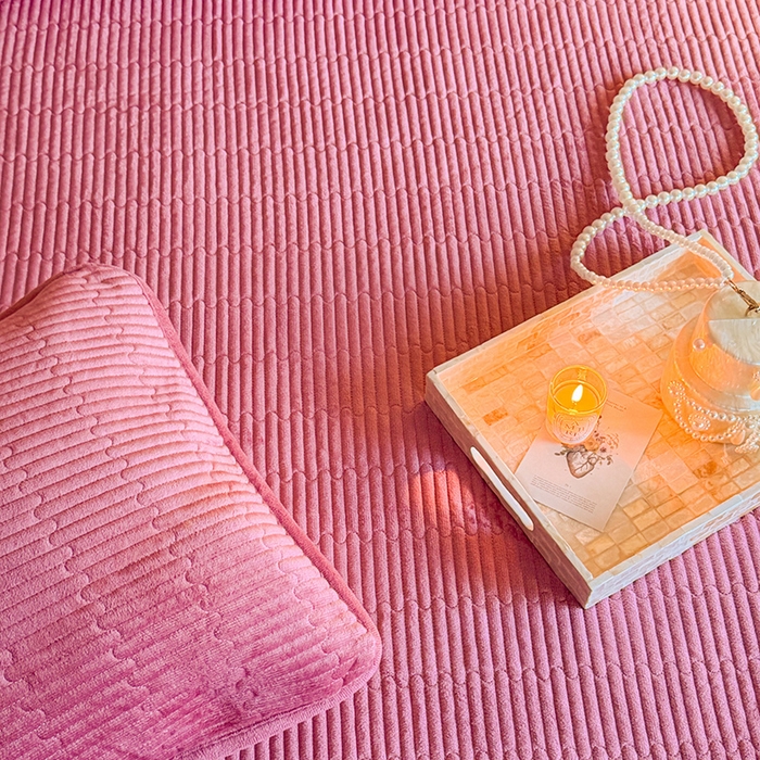 91家纺网 家纺一手货源 找家纺 （总）鑫喜莱家纺 2025新款宝宝绒纯色床盖单件床褥垫软床垫床盖三件套