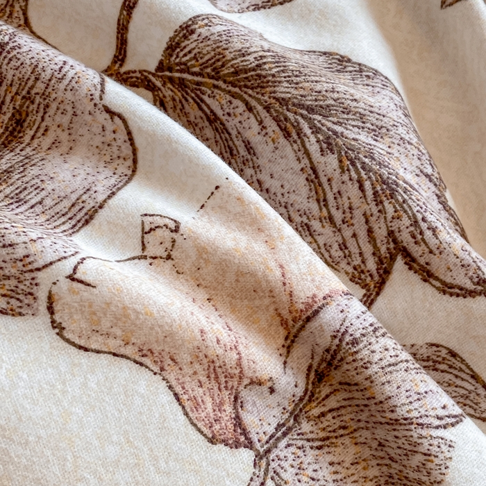 91家纺网 家纺一手货源 找家纺 大吉  2024新款加厚喷气全棉磨毛被套 烟雨江南-咖