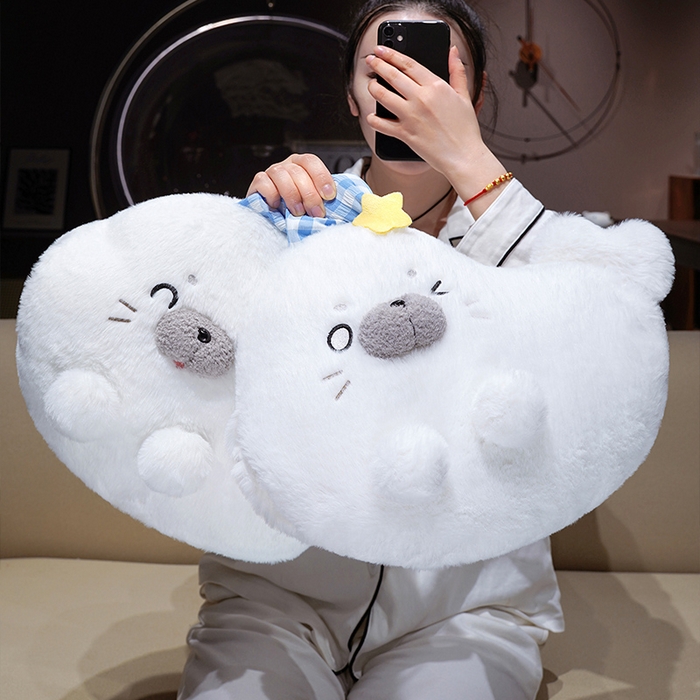 91家纺网 家纺一手货源 找家纺 （总）仟亿莱 2025新款萌萌海豹三用抱枕毯