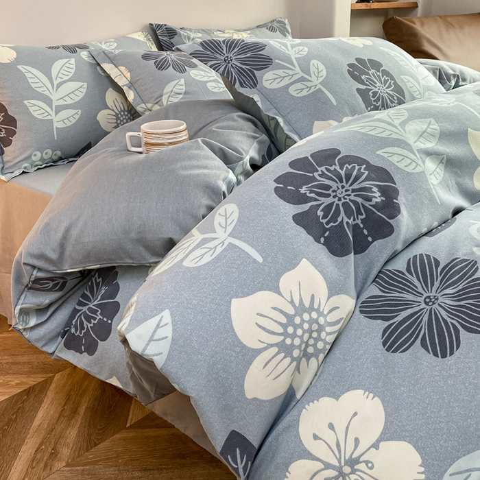 大吉 2024新款全棉磨毛单枕套 清风微甜-蓝