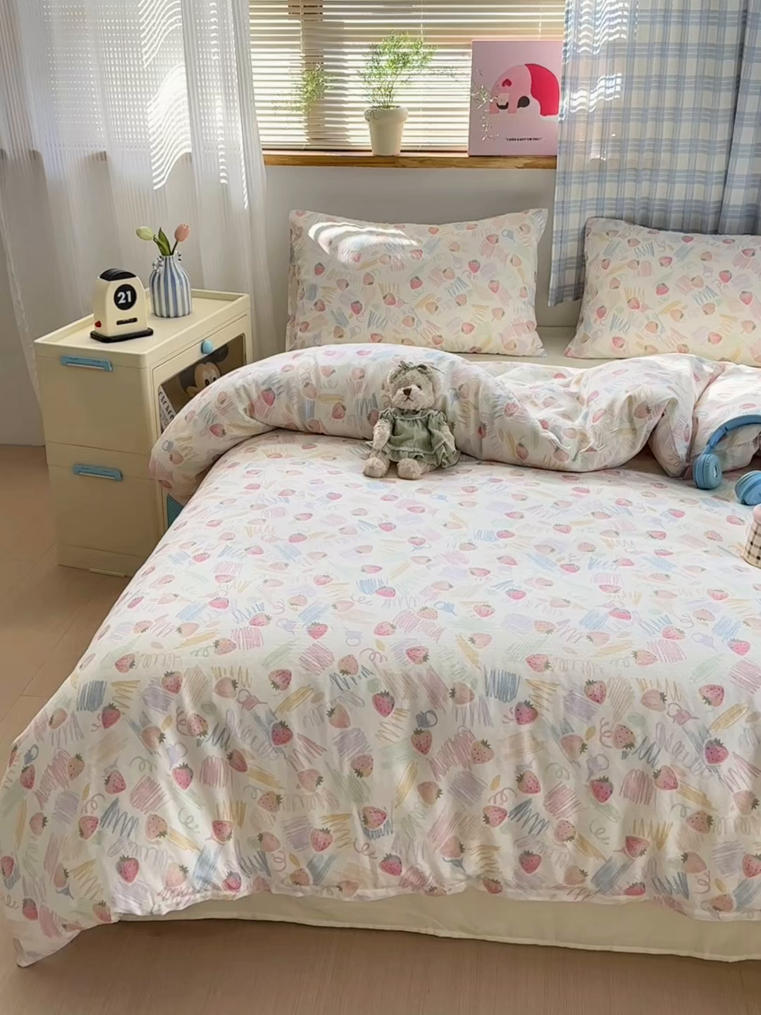 91家纺网 家纺一手货源 找家纺 （总）曼之夏 2025新款全棉纯棉双层印花四件套