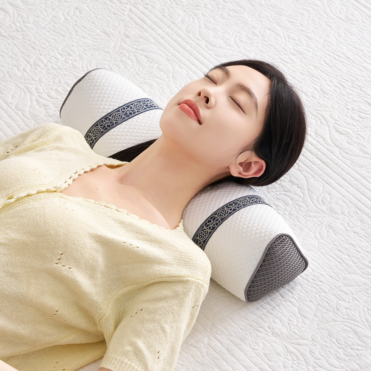 91家纺网 家纺一手货源 找家纺 （总）乐可 2025新款科技三角护颈枕枕头枕芯